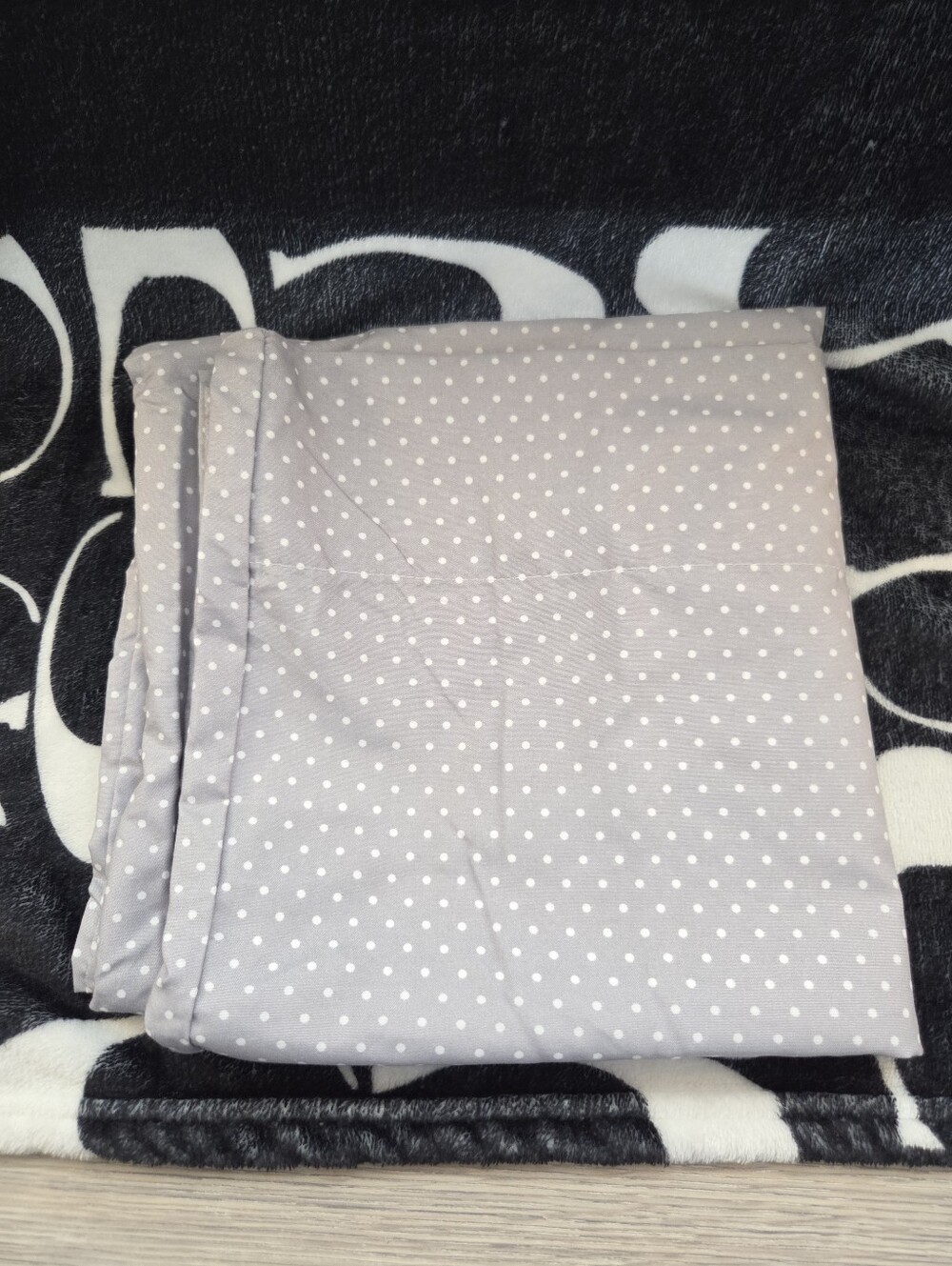 King size pillowcases from Sweet Home Collection, Gray Polka Dot NWOT